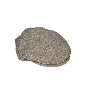 Vintage Hats of Ireland Castlebar Wool Donegal Tweed Newspaper Boy Hat